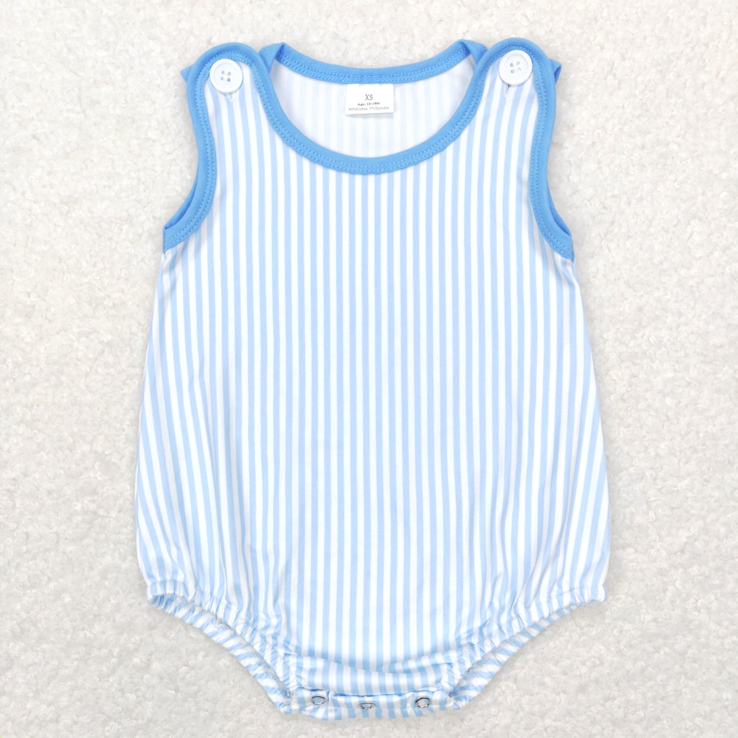 SR0711 RTS stripe blue short sleeve boy romper 202312