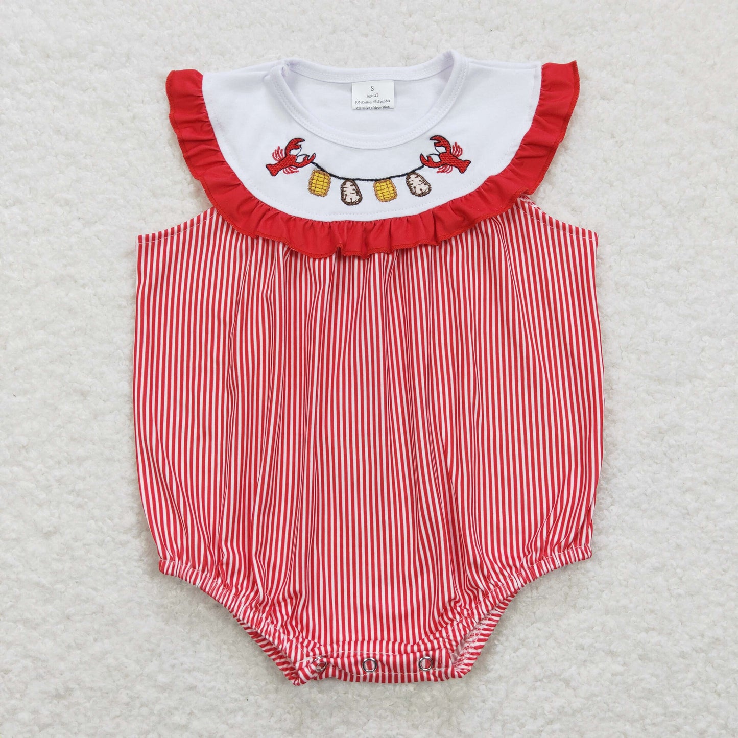 SR0741 western crab fish short sleeve girl shorts outfit RTS 202401