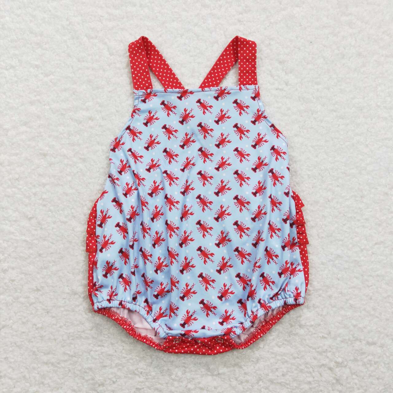 SR0745 western crab fish short sleeve girl shorts outfit RTS 202401