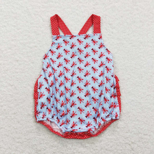 SR0745 western crab fish short sleeve girl shorts outfit RTS 202401