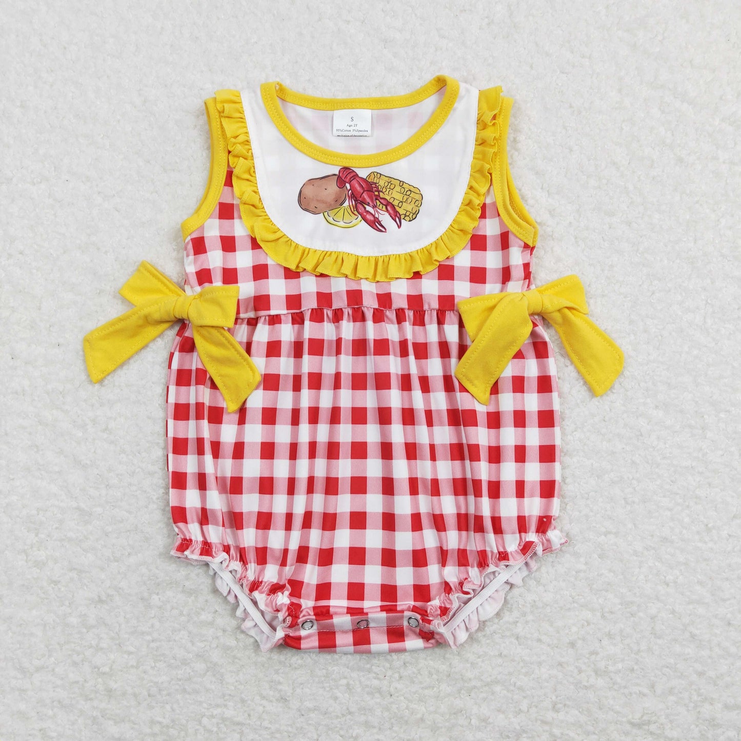 SR0769 RTS  crayfish  girl romper 202401