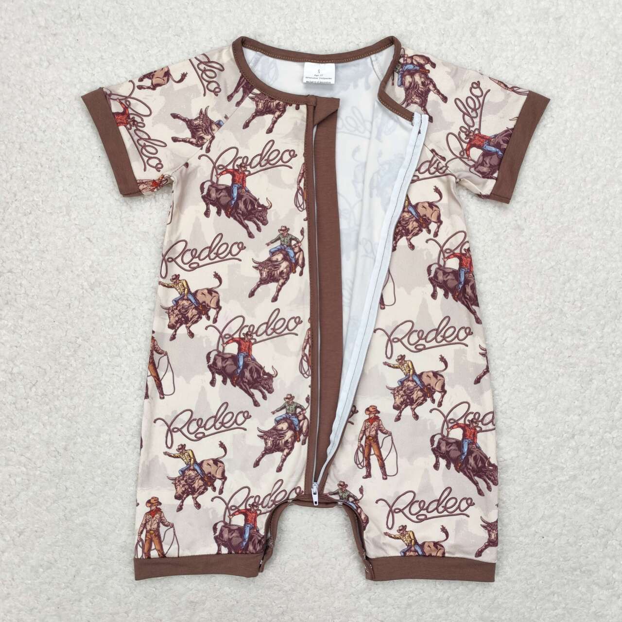 SR0856 western  top tee rodeo boy preorder  boy romper 202406 sibling RTS