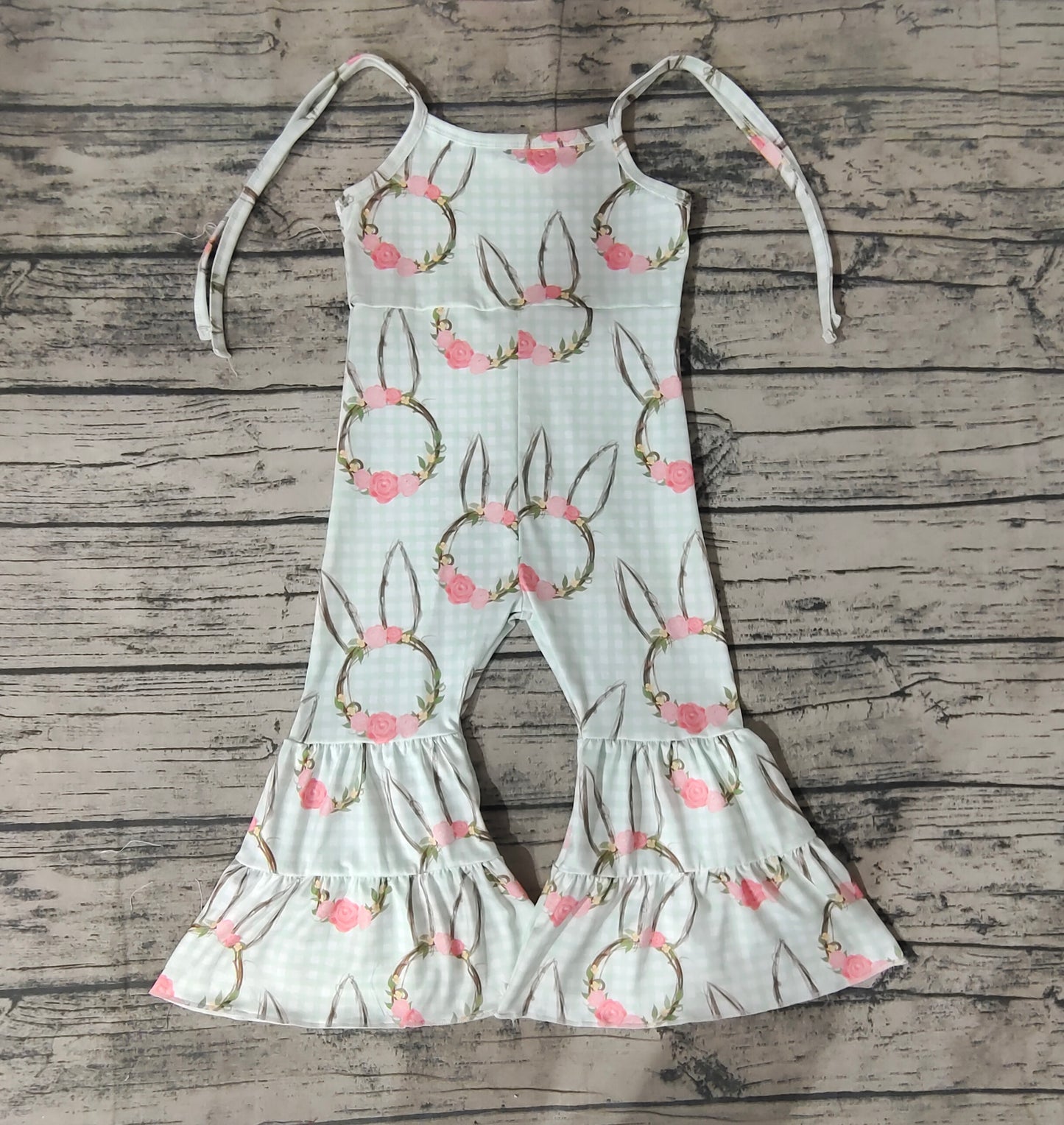 SR0875 RTS Easter girl jumpsuit overall 202401