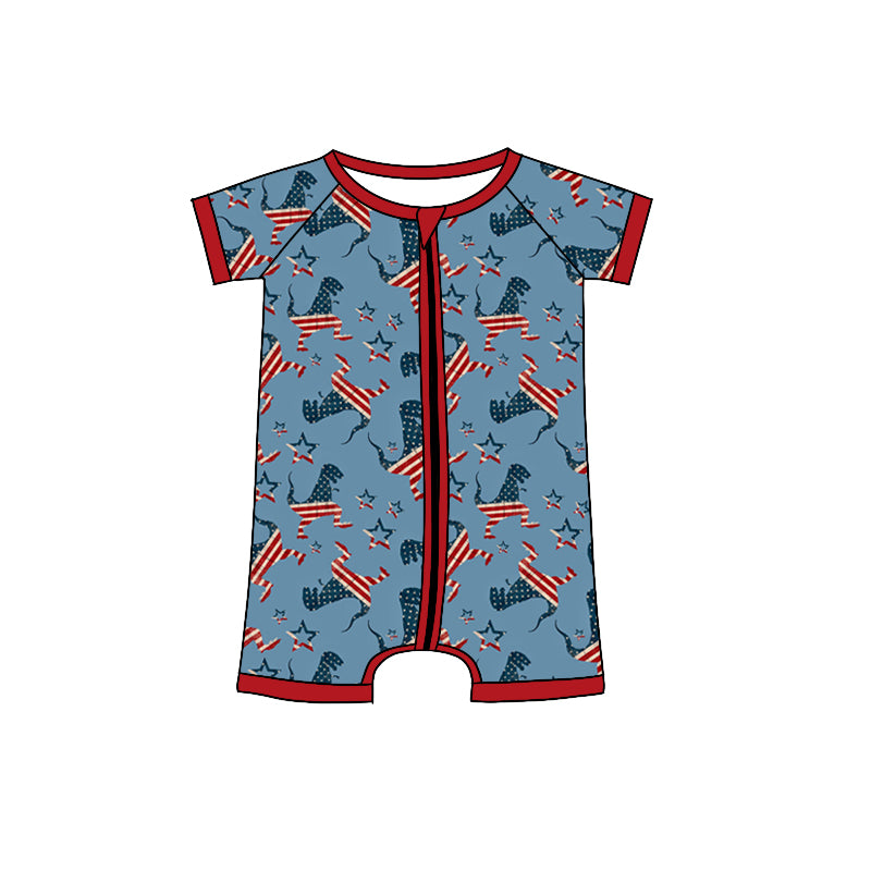 SR0889 preorder western boy romper 202312