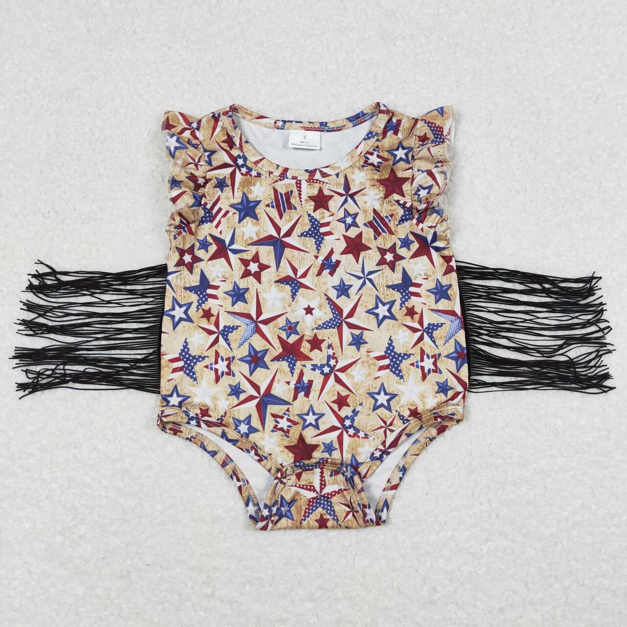 SR0920 July 4th girl romper202403 RTS