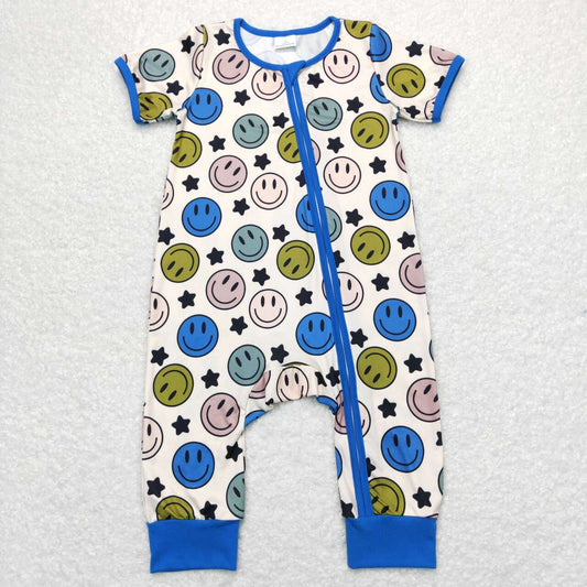 SR0944  blue smile romper 202403 rts