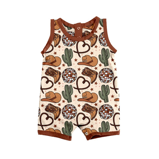 SR0972 western rodeo boy romper 202401 preorder