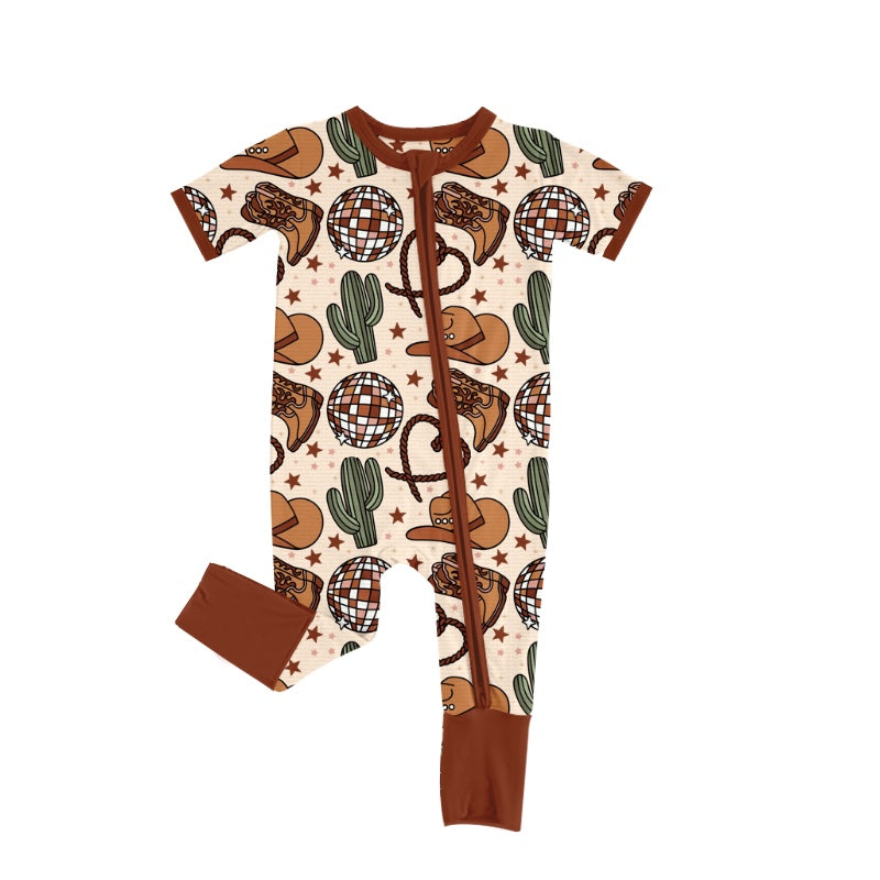 SR0973 western rodeo boy romper 202401 preorder