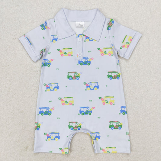 SR0982 western golf boy romper 202406 RTS