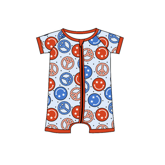 SR0999 western smile boy romper 202401 preorder