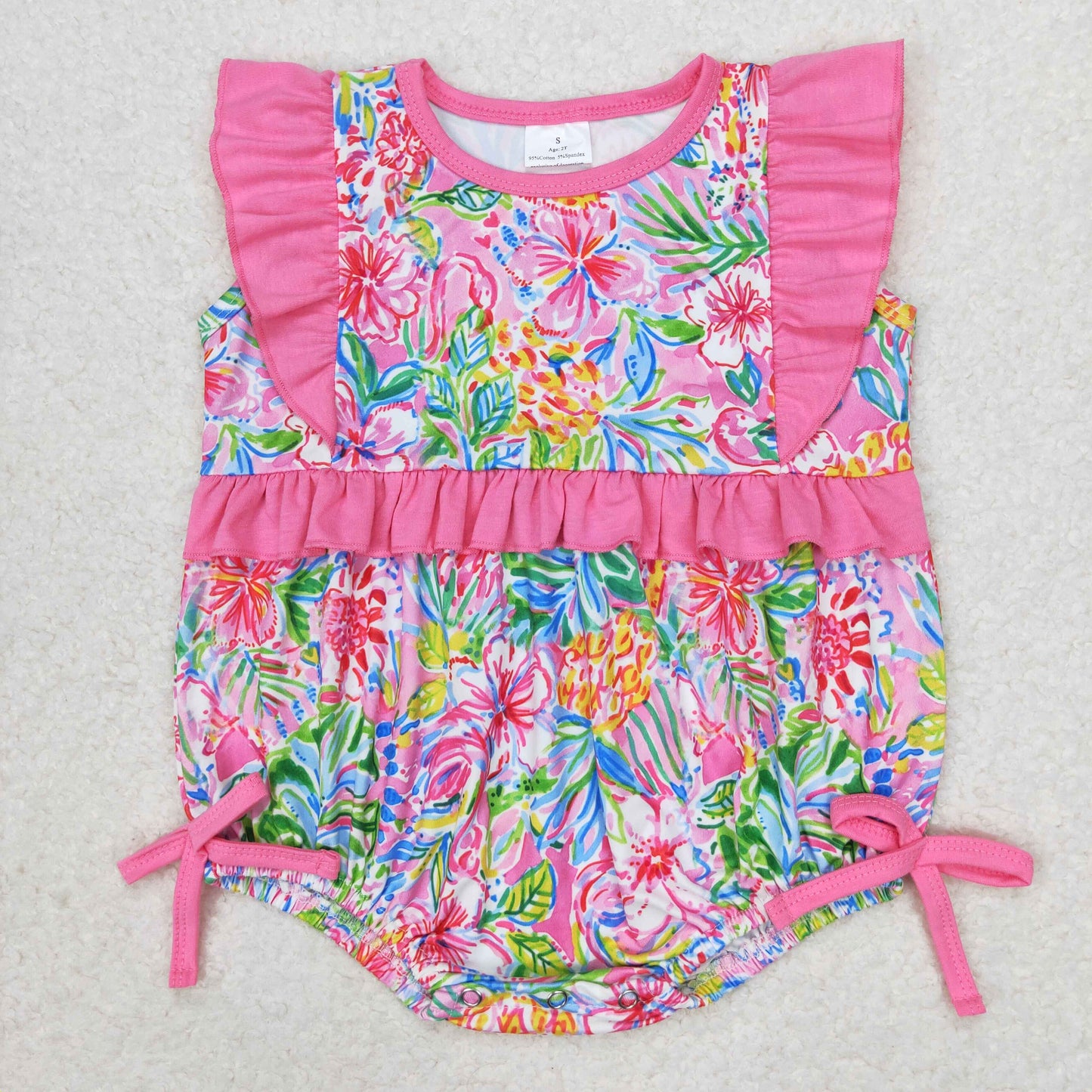 SR1036 flower girl romper 202406 RTS Sibling