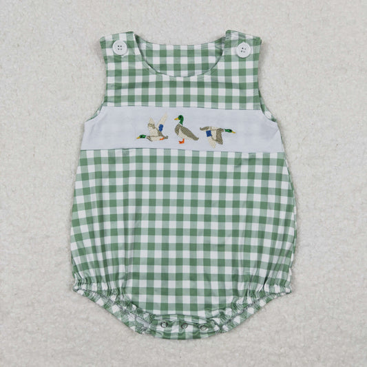 SR1066 embroidery duck boy romper 202403 rts