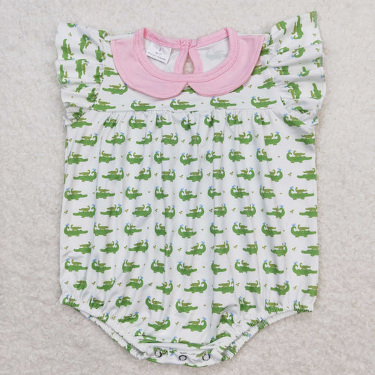 SR1068 dinosaur girl romper  202404 RTS