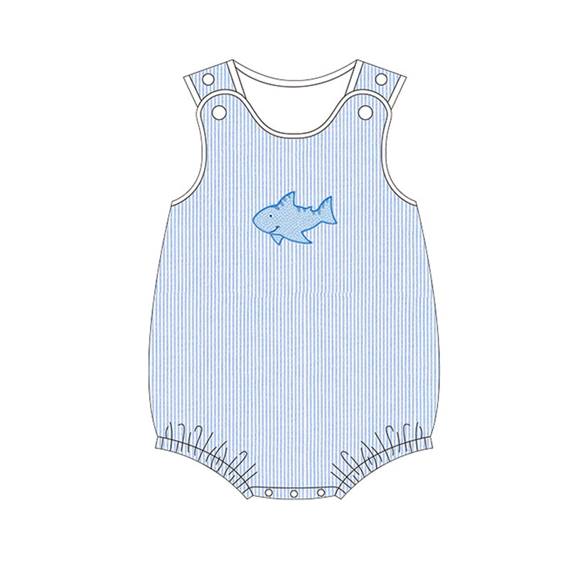 SR1094 preorder fish boy romper 202402