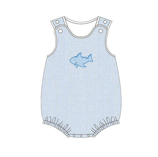 SR1094 preorder fish boy romper 202402