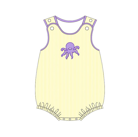SR1095 preorder October boy romper 202402
