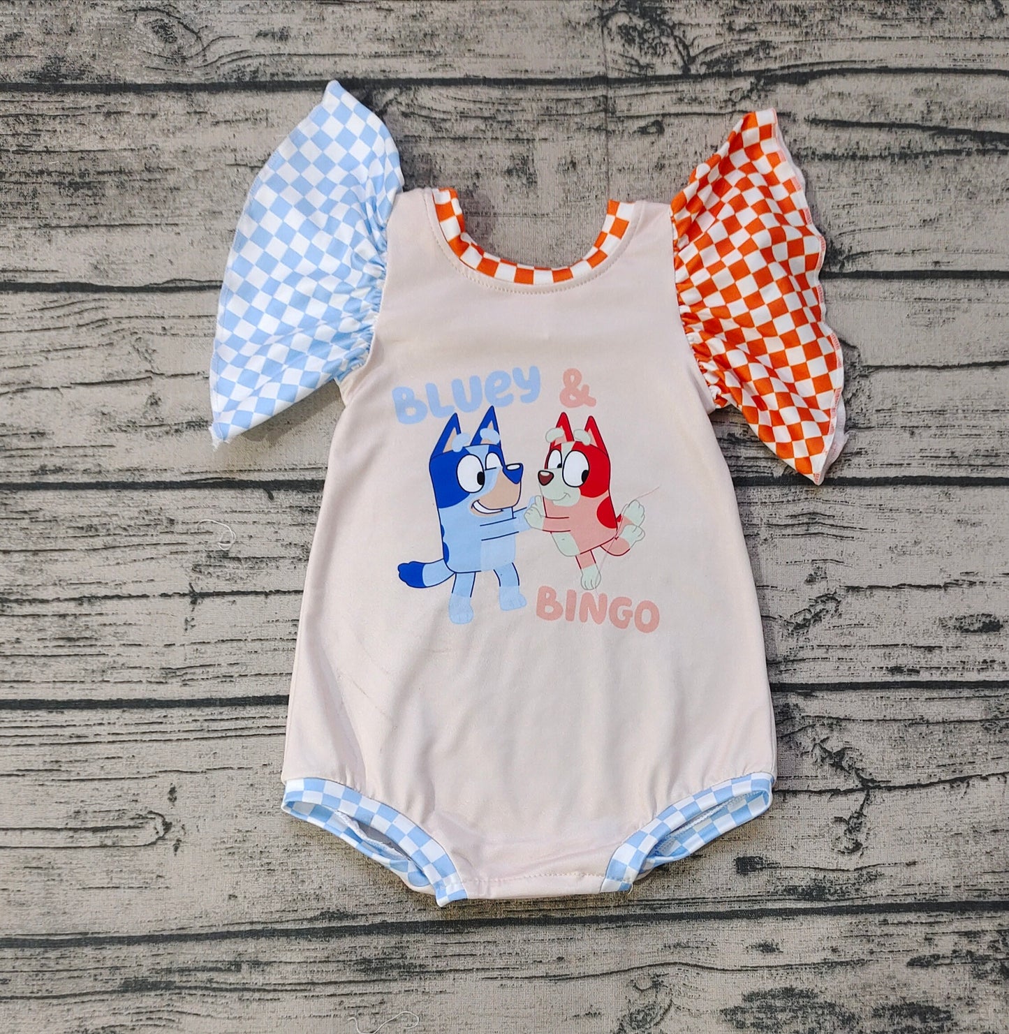 SR1098 western bluey girl romper 202403 rts