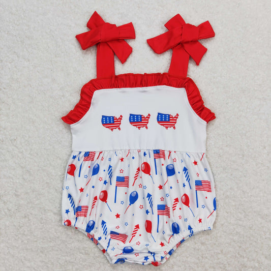 SR1106 July 4th girl romper 202404 RTS