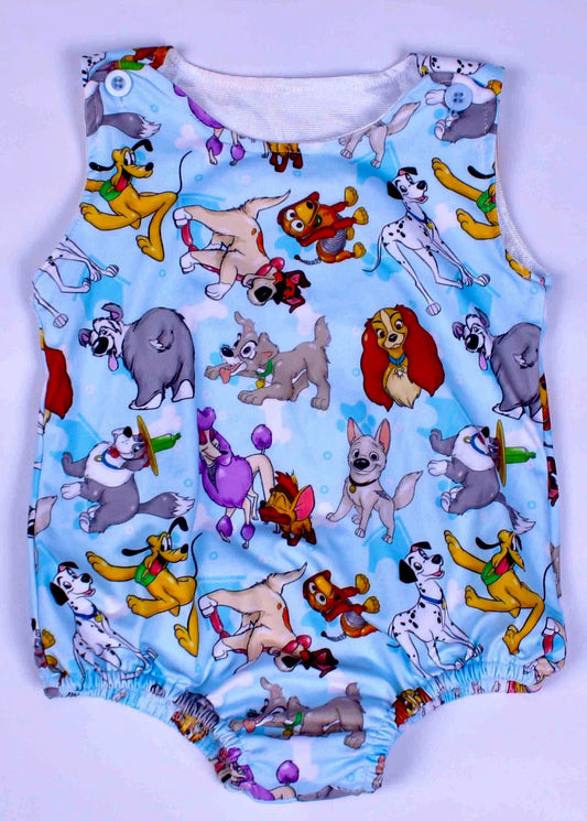 SR1115 flower cartoon dog boy romper 202402 preorder