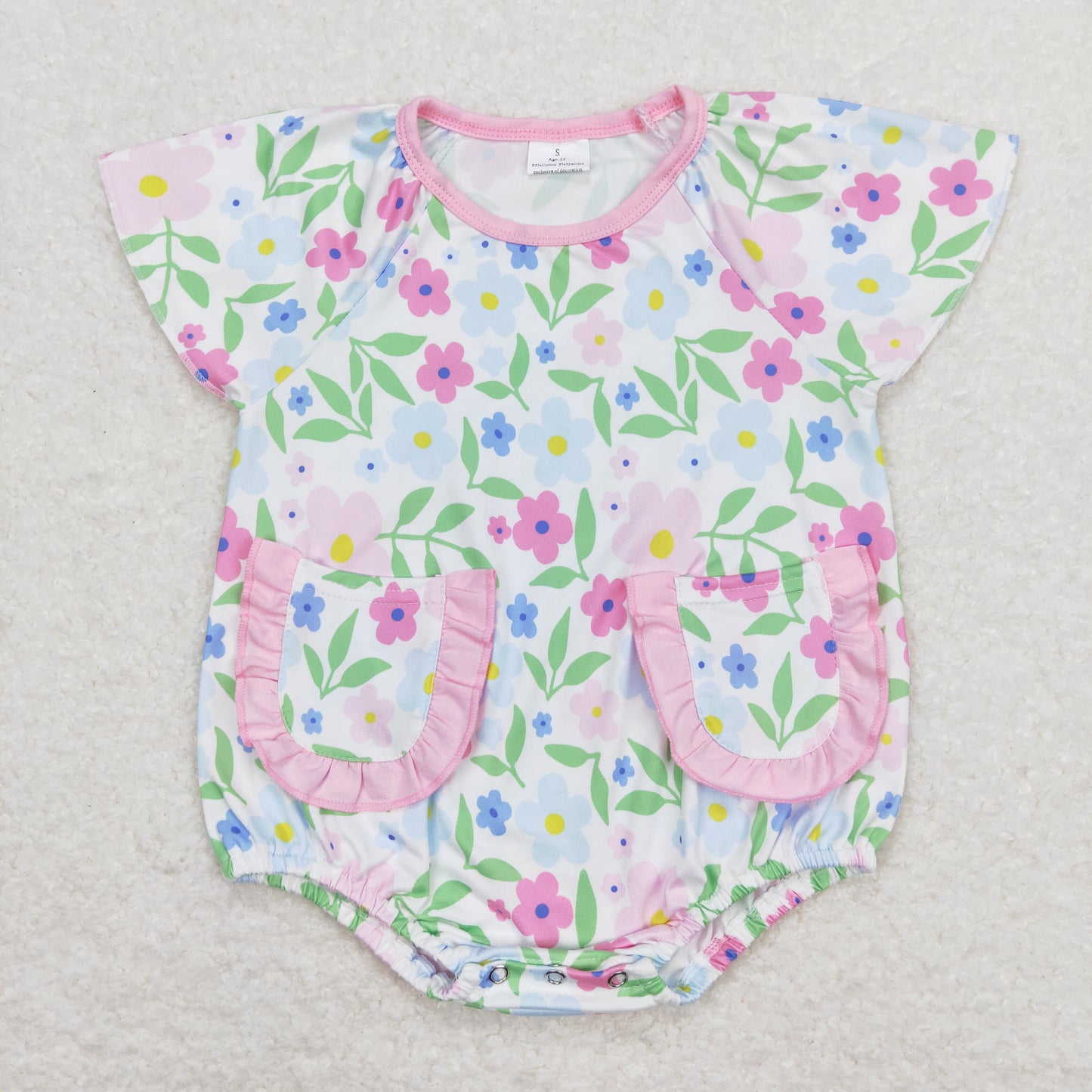 SR1129 flowers girl romper 202404 RTS