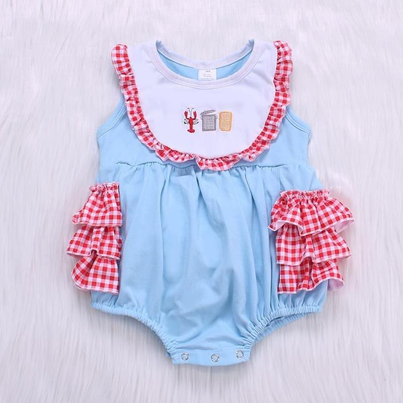 SR1135  cray fish girl romper 202402 preorder