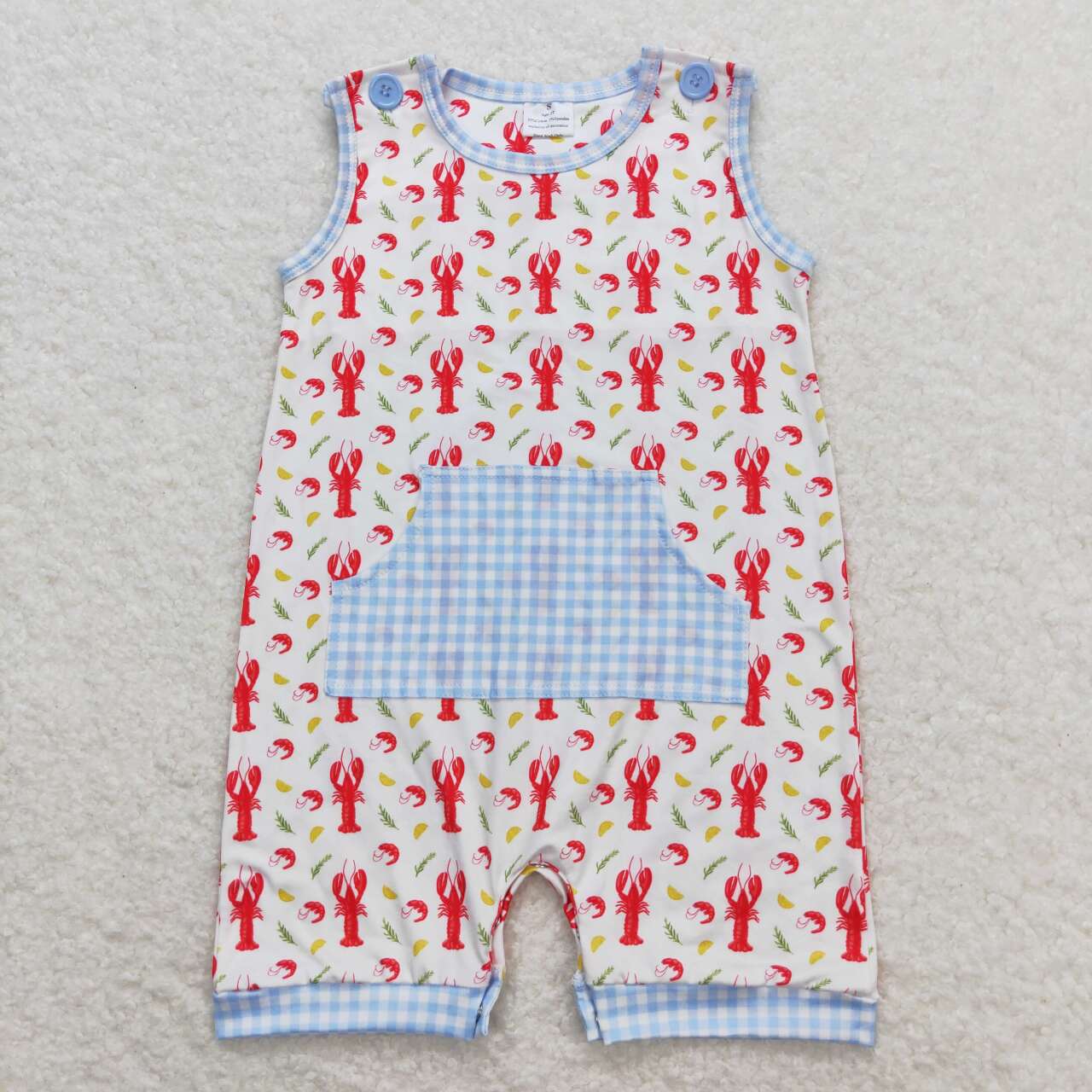 SR1137 cray fish boy romper 202404 RTS