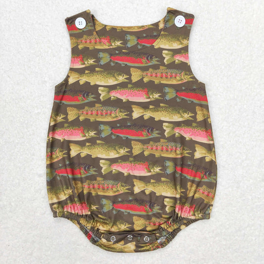 SR1165 r fish girl boy romper 202406 RTS