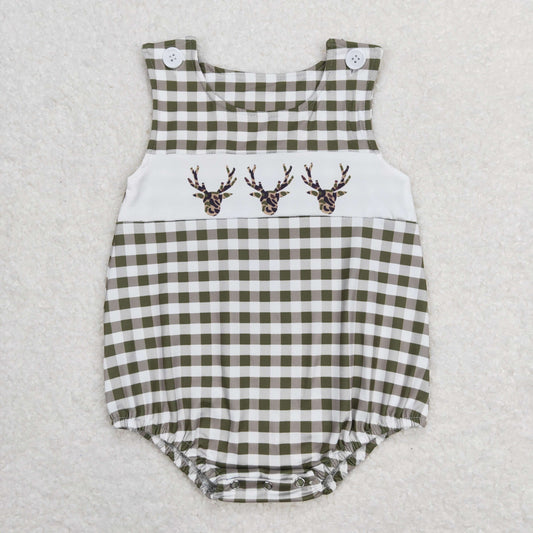 SR1167 western deer boy romper 202404 RTS