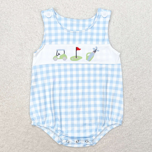 SR1176 golf boy romper 202408 RTS  sibling