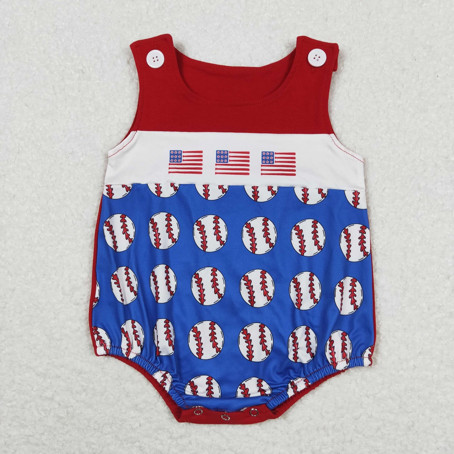 SR1194 western 4th July boy romper 202404 RTS sibling