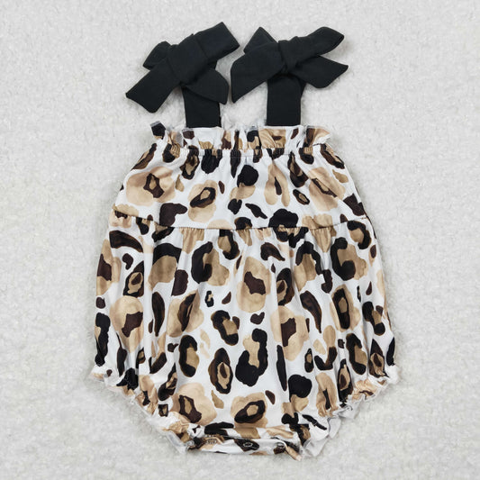 SR1198 leopard girl romper 202403 RTS sibling