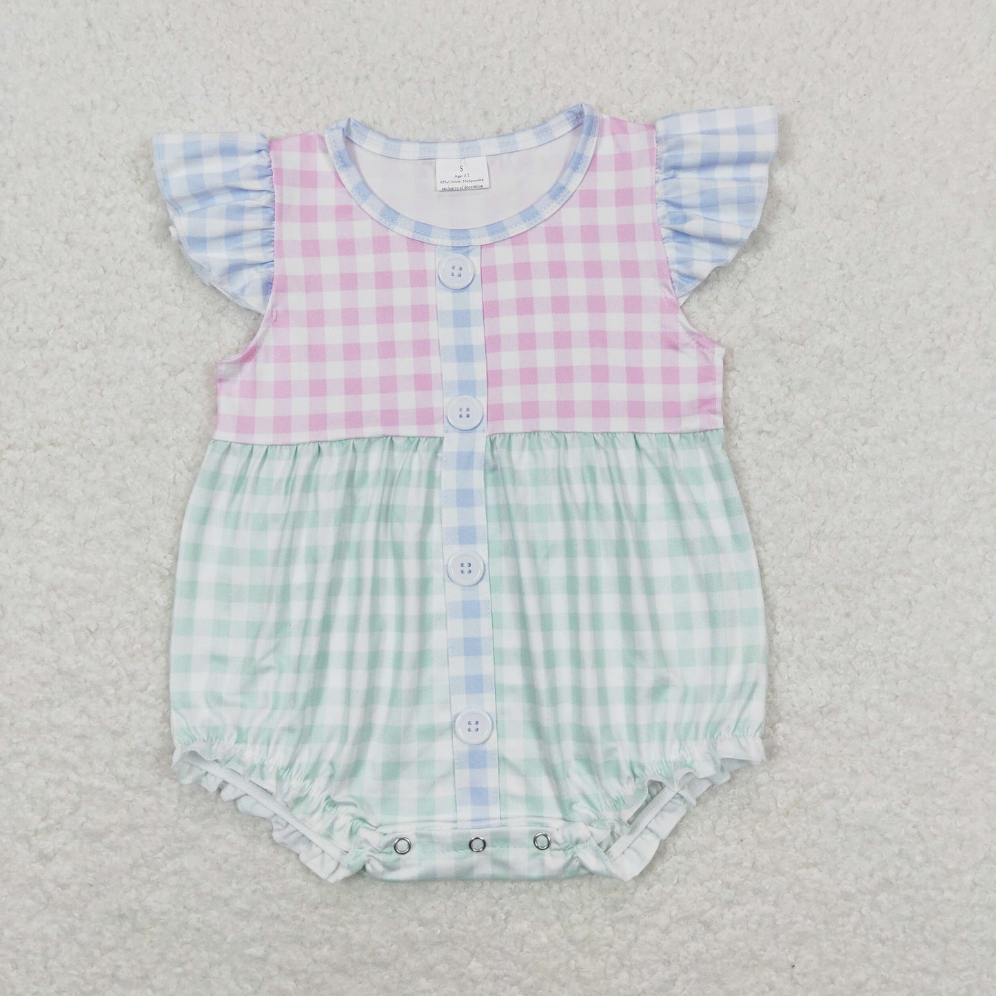 SR1201 plaid girl romper 202405 RTS