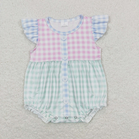 SR1201 plaid girl romper 202405 RTS