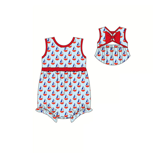 SR1206 sailboat girl romper 202402 preorder