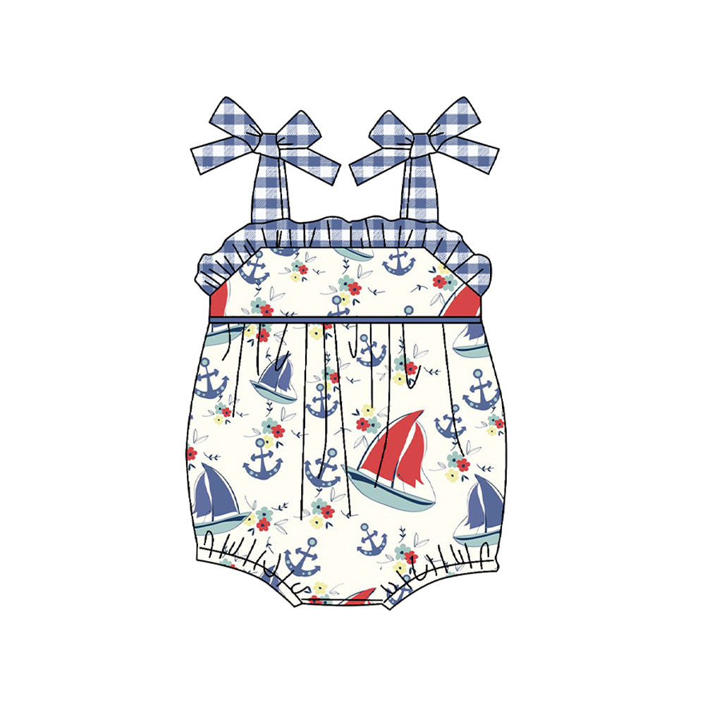 SR1209 sailboat girl romper 202402 preorder