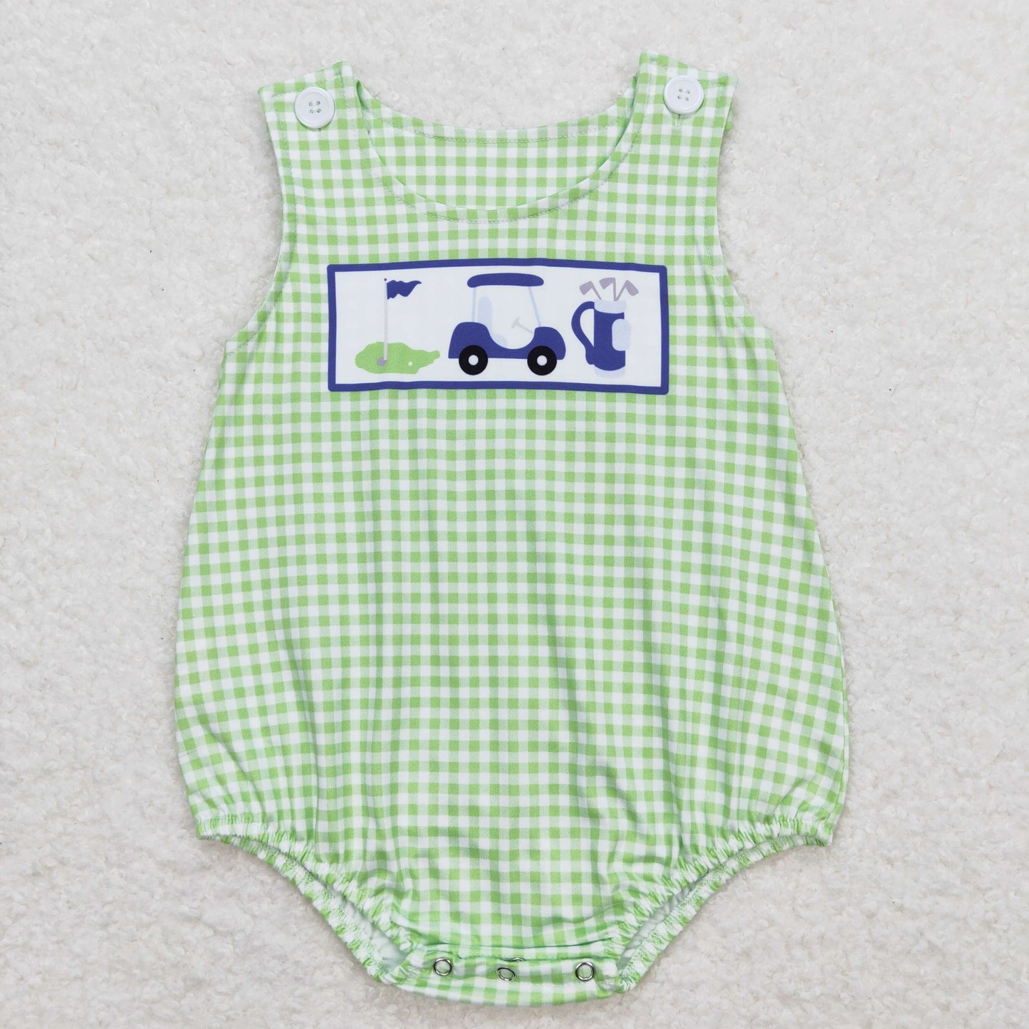 SR1227 western golf boy romper 202404 RTS