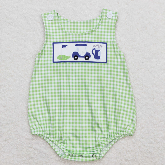 SR1227 western golf boy romper 202404 RTS