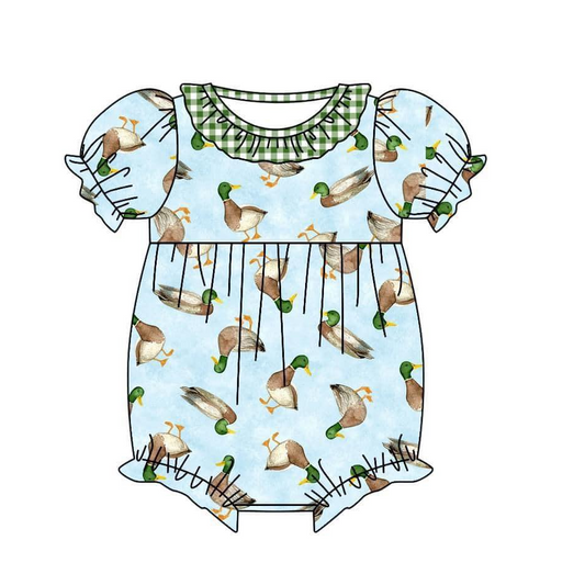 SR1283 duck girl romper 202402 preorder