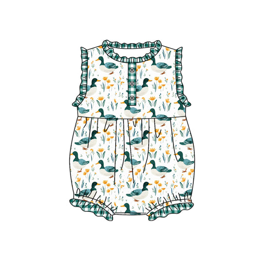 SR1295 duck  girl romper 202402 preorder