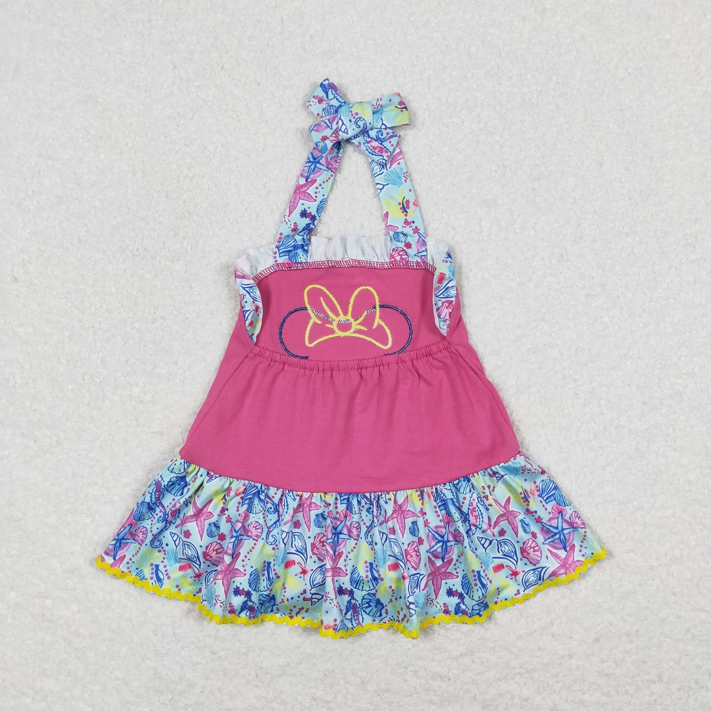 SR1346 RTS Embroidery mouse girl romper 202405 RTS