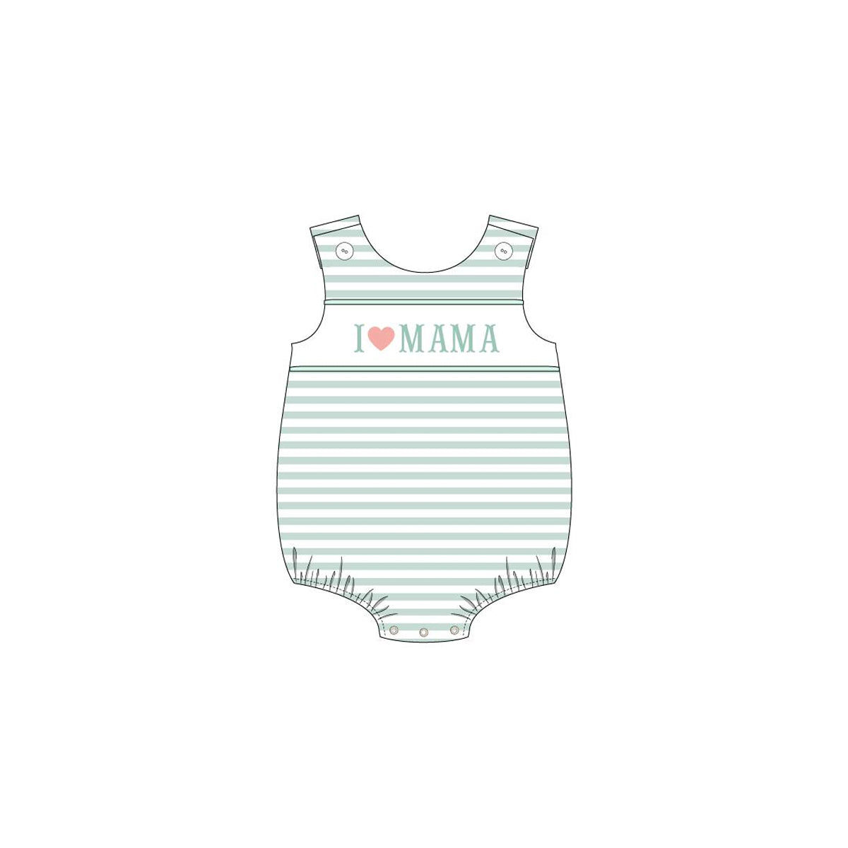 SR1348 preorder love mom girl romper 202402