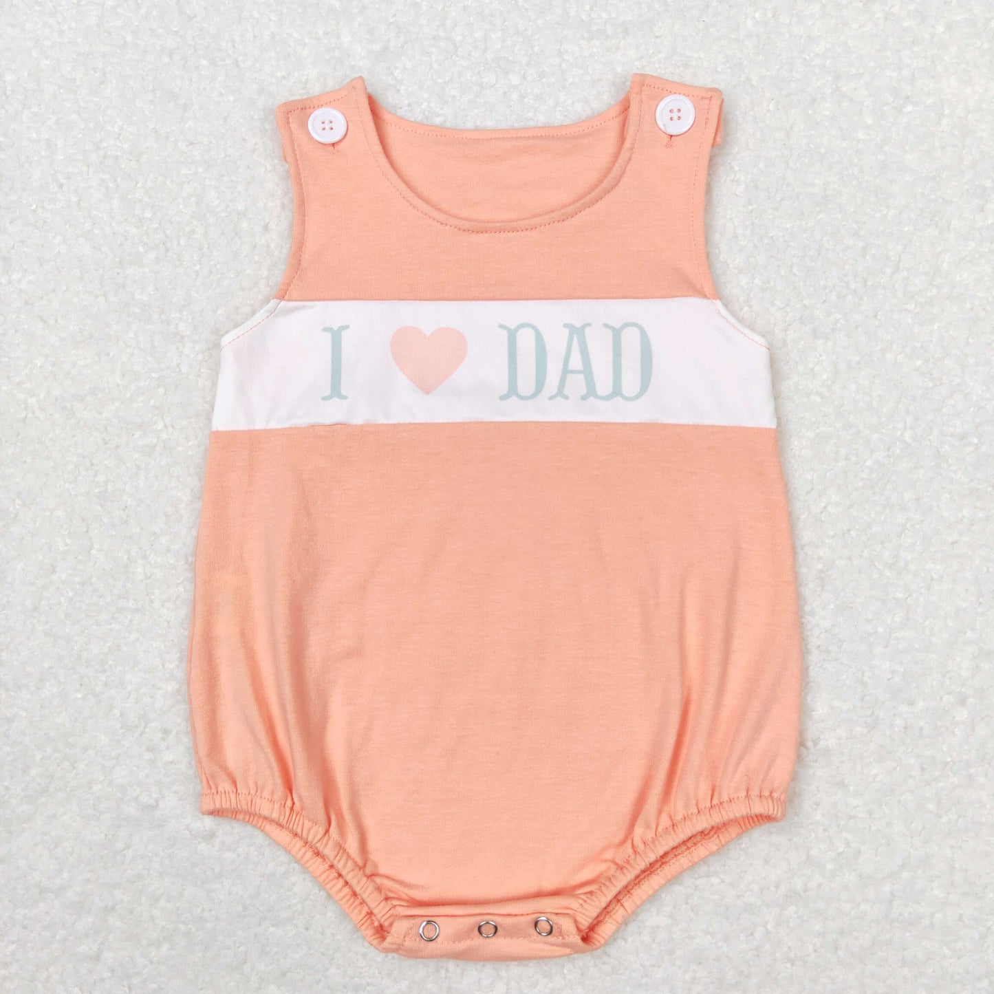 SR1350 RTS  love dad boy romper 202405 sibling