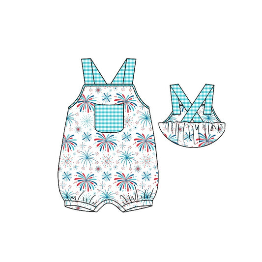 SR1353 preorder firework boy romper 202402