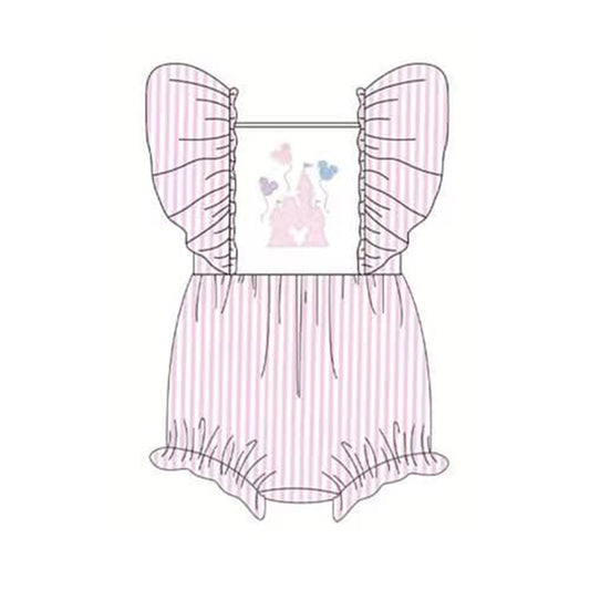 SR1381 preorder castle mouse girl romper 202402