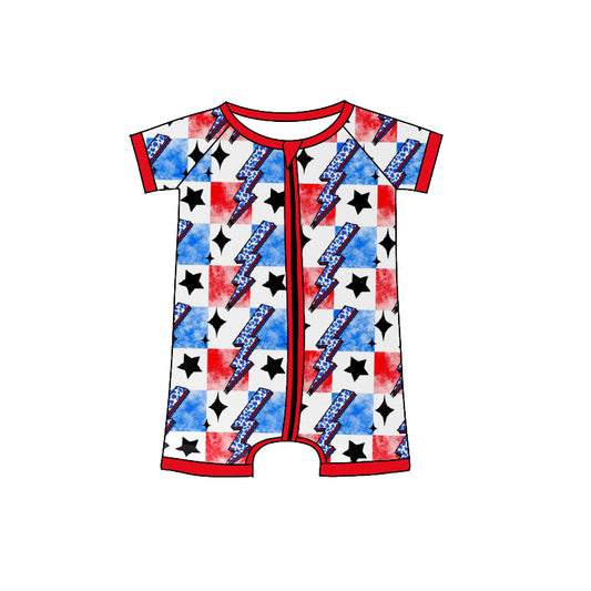 SR1387 preorder 4th July boy romper 202402