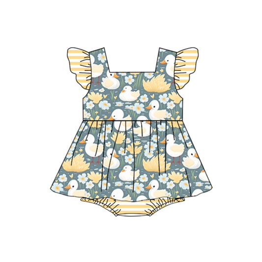 SR1400 preorder duck girl romper 202403