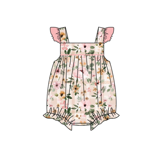 SR1455 preorder flower cotton girl romper 202403