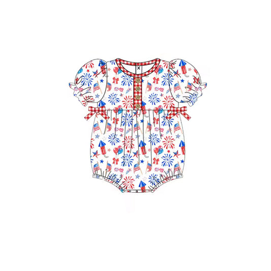 SR1462 preorder 4th july girl romper 202403