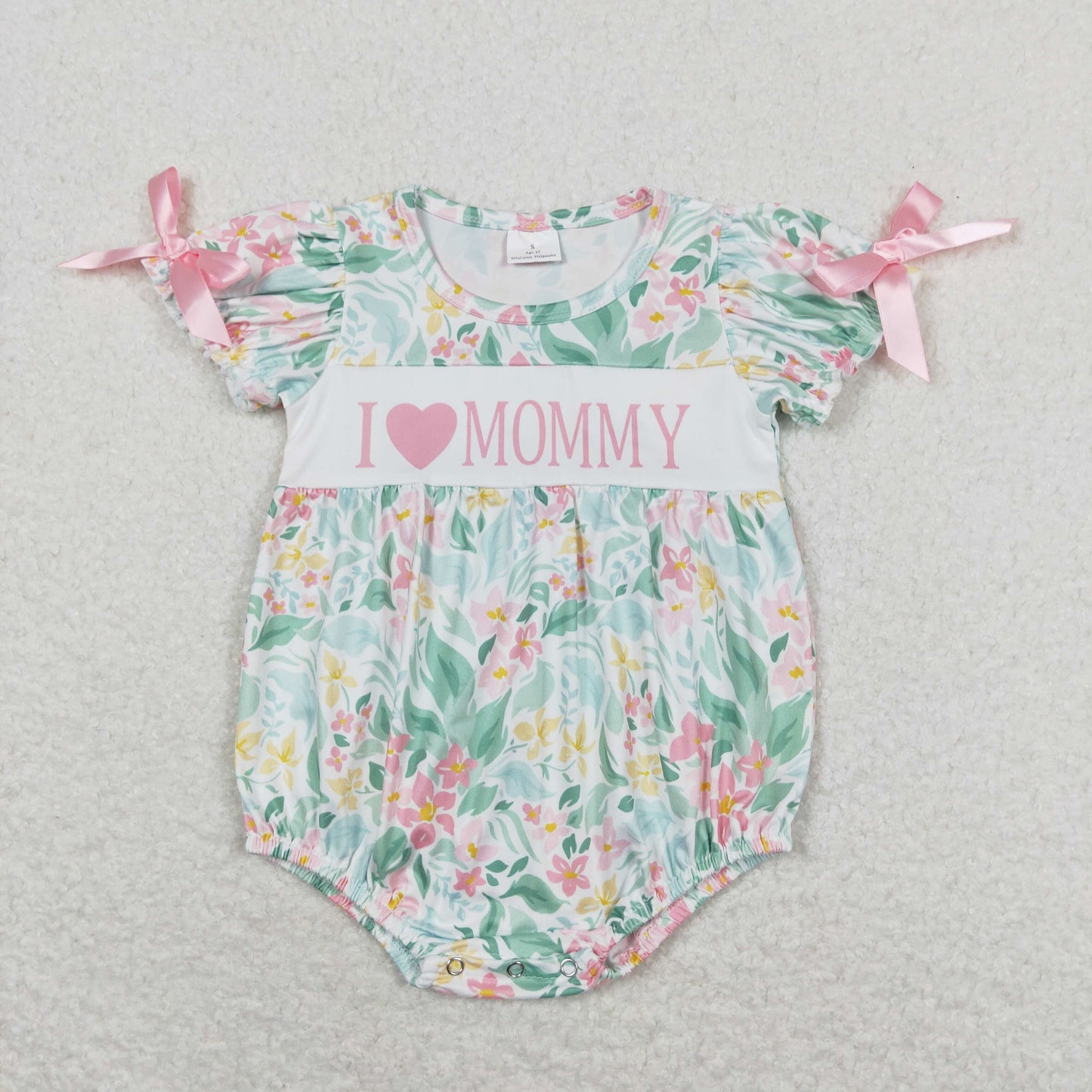 SR1471  love mom girl romper 202404 RTS