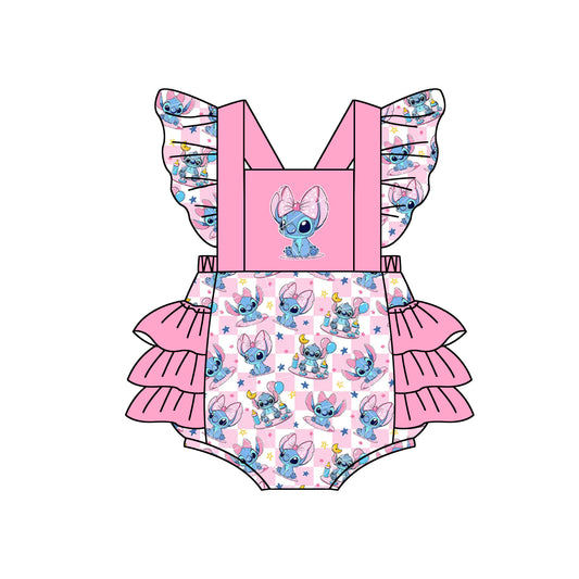 SR1497 girl flower cartoon romper 202403 preorder